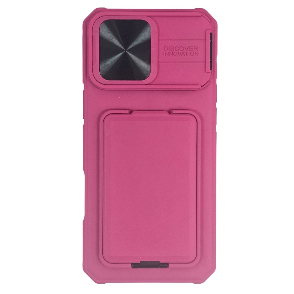 Nillkin CamShield Armor PropGalaxy S25 Case Pink Magnetic Kickstand Cover
